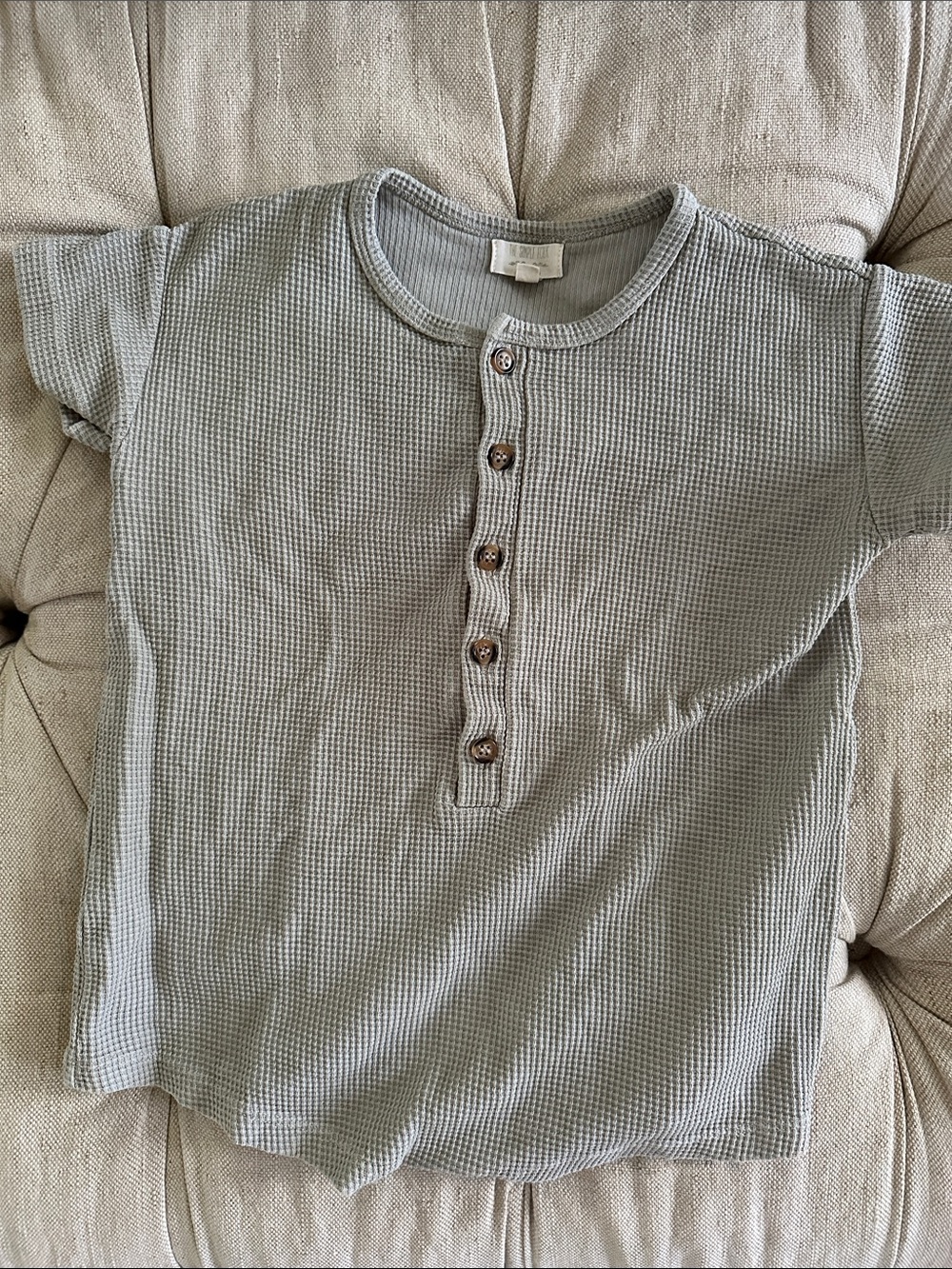 Simple Folk 18-24 month grey thermal romper shorts onsie